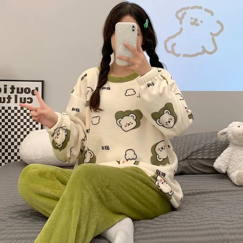 Pyjama moelleux “Sweet Peach” – Confort fruité