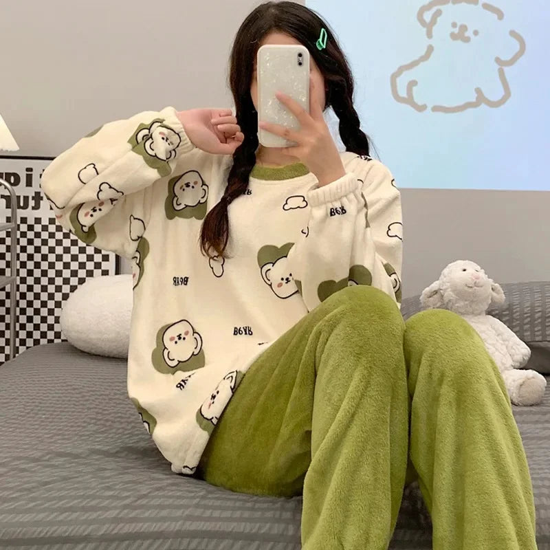 Pyjama moelleux “Sweet Peach” – Confort fruité