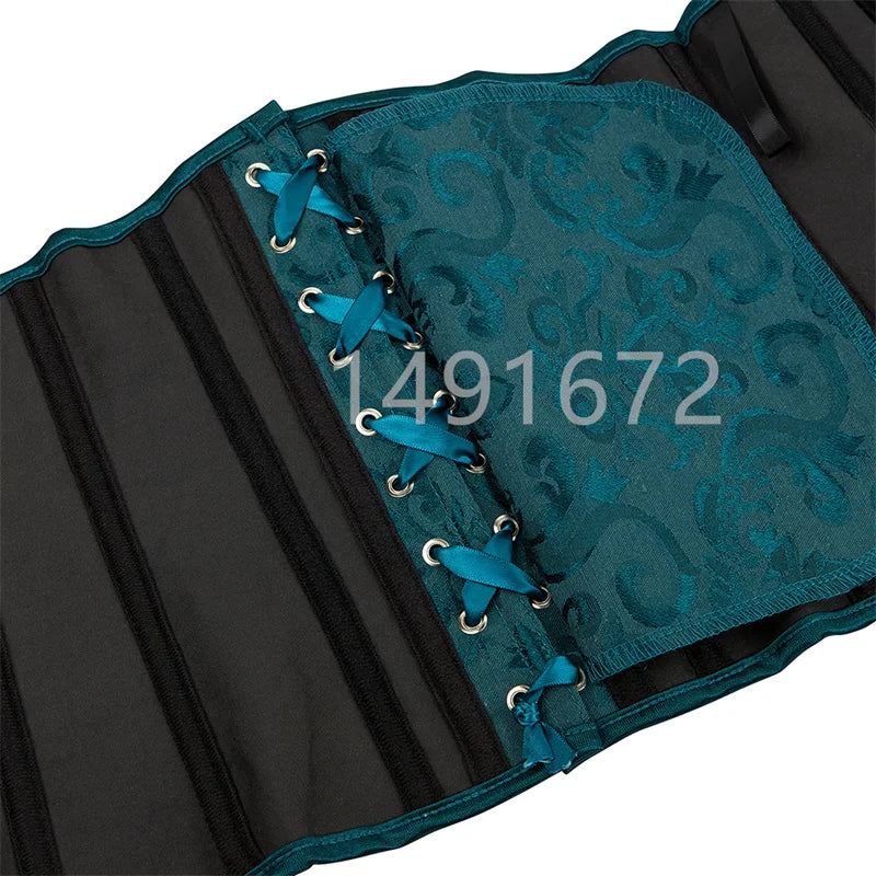 Corset noir Sapubonva, top sous-poitrine grande taille, serre-taille en satin, corset sexy gothique pour le sport, lingerie Korsett femme blanc rouge